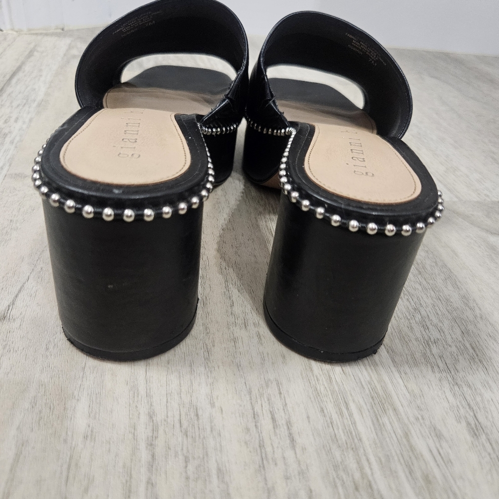 Gianni Bini Black Studded Platform Mules Size 7 - Picture 9 of 10